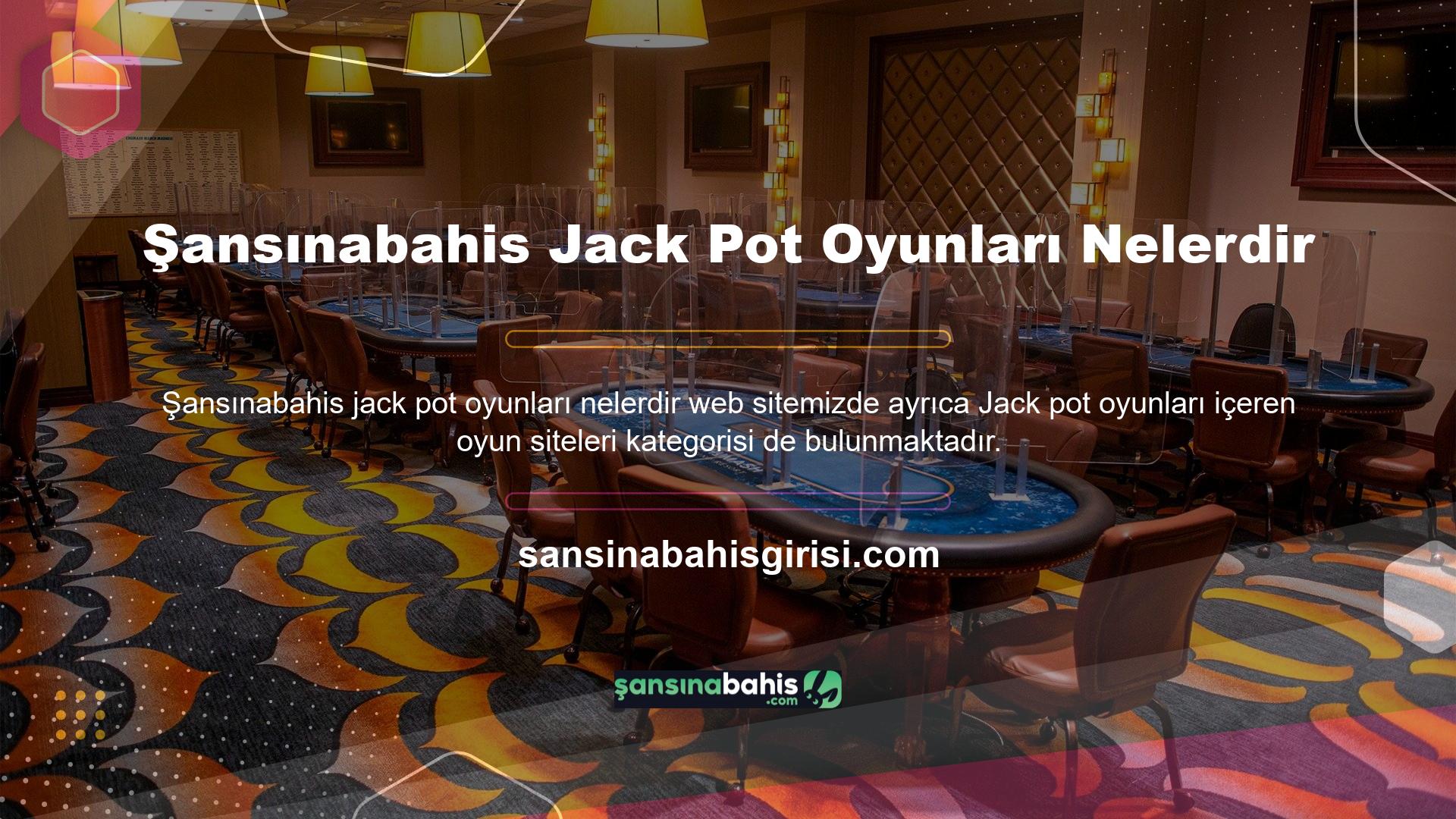 Sitemizdeki bu bilgileri okuyarak hangi Jack pot oyunlarının hangi sitede sunulduğunu daha iyi anlayabilirsiniz
